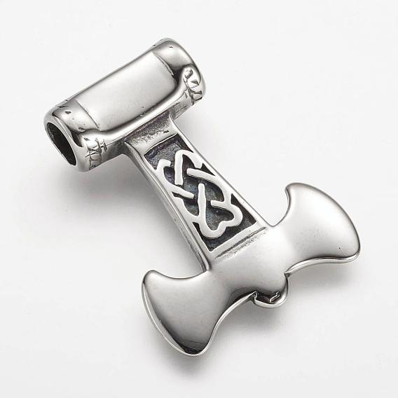 304 Edelstahl Anhänger, Thor's hammer