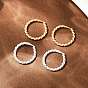 Серьги-кольца из латуни с витым кольцом, без свинца и без кадмия