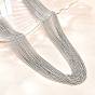 304 Colliers multi-rangs en acier inoxydable pour femmes
