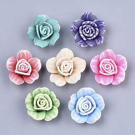 Handmade Polymer Clay Beads, Flower