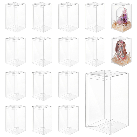 20 шт. ящики для хранения из ПВХ, подарочная упаковка для конфет, прямоугольные