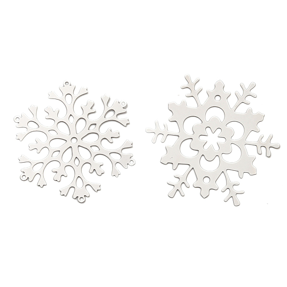 201 подвески из нержавеющей стали, гравированные металлические украшения, ссылка на снежинку