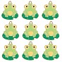 30 шт. Подвески из сплава эмали, лягушка, золотой свет