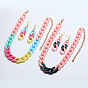 Комплекты акриловых цепочек-ожерельев и серег-подвесок