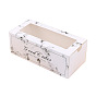 Foldable Kraft Paper Cake Drawer Box, Bakery Biscuits Roll Cake Packing Box, Rectangle with Clear Window