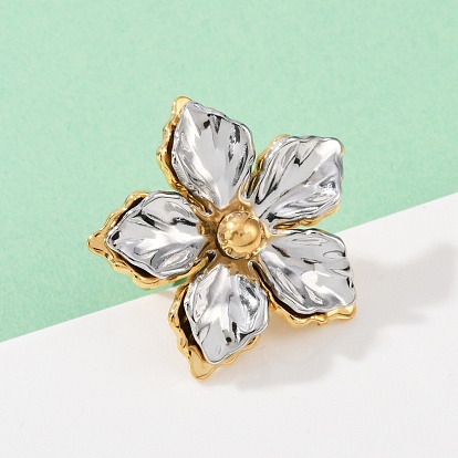 304 регулируемые манжеты из нержавеющей стали для женщин, цветок