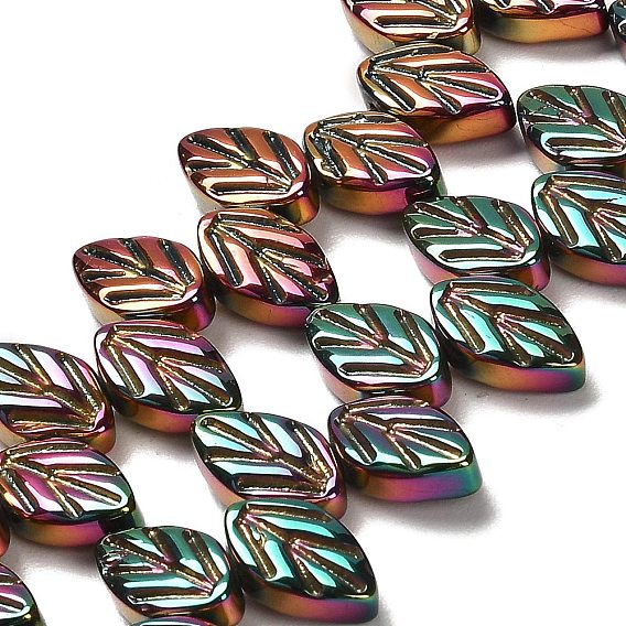 Стеклянные бусины с гальваническим покрытием , лист