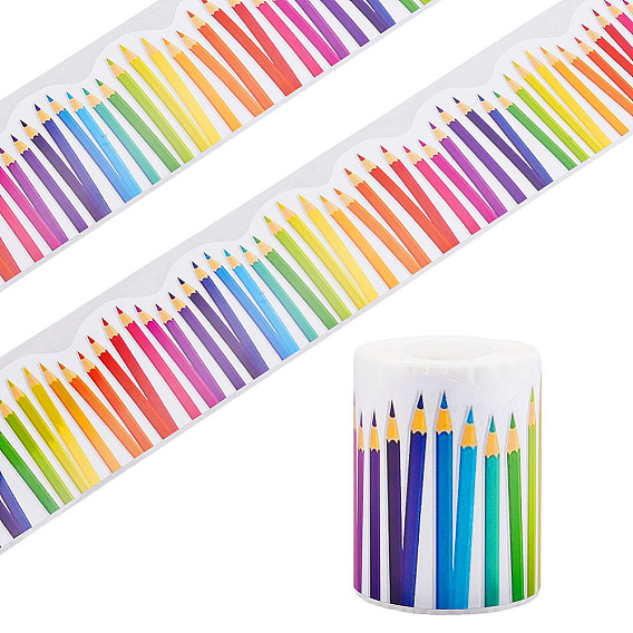 Бумажные стикеры, самоклеящиеся наклейки, карандаш