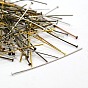 Iron Flat Head Pins, 50x0.7mm, about 5000pcs/1000g