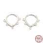 925 серьги-кольца из стерлингового серебра, проволока для ушей с петлями