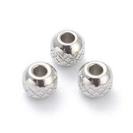 202 Stainless Steel Beads, Rondelle, Fancy Cut
