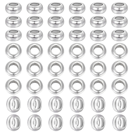 925 шарики стерлингового серебра, рондель, с замшевой тканью из поликарбоната квадратной серебряной полировальной салфеткой