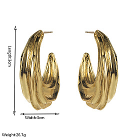 Aretes de aleación para mujer, luna, pendientes de medio aro