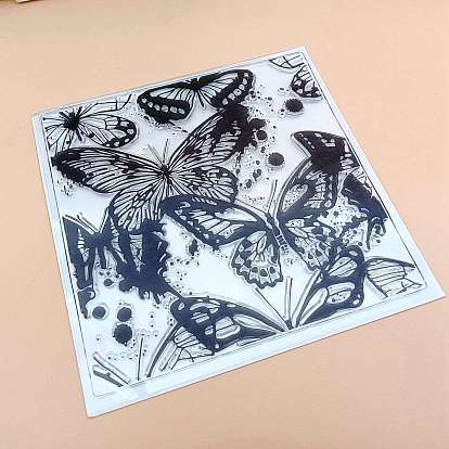 Butterfly Silicone Stamps, for DIY Scrapbooking, Photo Album Decorative, Cards Making, Stamp Sheets