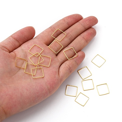 Square Brass Linking Rings