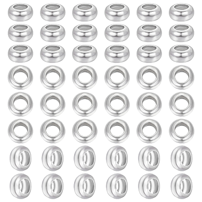 925 шарики стерлингового серебра, рондель, с замшевой тканью из поликарбоната квадратной серебряной полировальной салфеткой