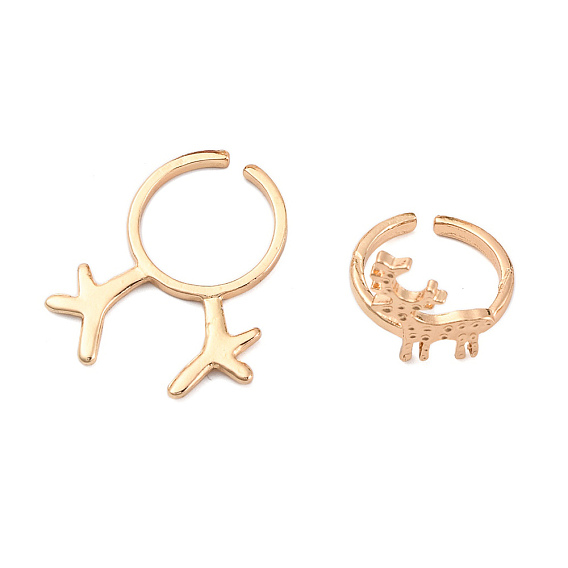 Рождественские открытые манжеты из сплава оленя для женщин