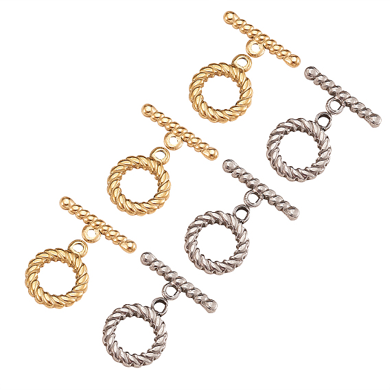 10набор 2 цветное ионное покрытие (ip) 304 застежки из нержавеющей стали, кольцо, для изготовления ювелирных изделий DIY