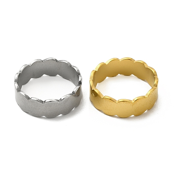 201 Edelstahl Fingerringe, Ovaler Ring für Damen
