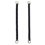 ABS Plastic Bag Handles, with Alloy Spring Gate Rings, for Bag Straps Replacement Accessories