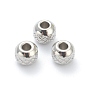 202 Stainless Steel Beads, Rondelle, Fancy Cut