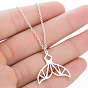 Adorable Mermaid Tail Pendant Necklace for Women - Cute and Romantic Animal Collarbone Chain Jewelry
