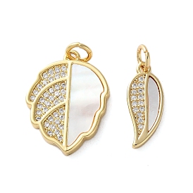 Латунные микро проложить кубического циркония подвески, с оболочкой, лист прелести, стойки покрытие, прочное покрытие, без кадмия и без свинца, с целью перехода в кольце