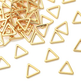 SHEGRACE Brass Link Rings, Triangle, Cadmium Free & Lead Free & Nickel Free