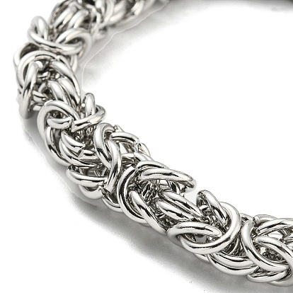 304 Stainless Steel Byzantine Chain Bracelet