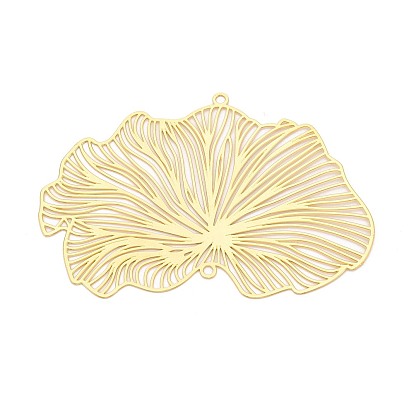 Железные подвески-соединители, лист ссылки, гравированные металлические украшения