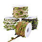 20 mètres 4 couleurs Cordon tricoté en coton ciré avec garniture de feuilles, imitation rotin, pour emballage cadeau, décoration de fête