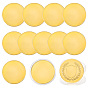 12Pcs Iron Blank Commemorative Coins, Lucky Coins, with Protection Case, Flat Round, for Laser Engraving Craft