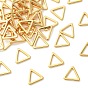 Anillos de eslabones de latón Shegrace, triángulo, sin cadmio, plomo, níquel