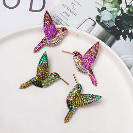 52696 Creative Animal Bird Earrings - Bold and Unique Ear Studs