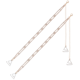 Струны из сплава, нескользящие бретели для бюстгальтера, эластичный регулируемый держатель для лямок бюстгальтера, с застежками-клешнями лобстера и крючком