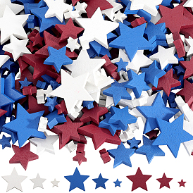 240шт. деревянные пятиконечные звезды для украшения, для украшения рабочего стола домашнего офиса
