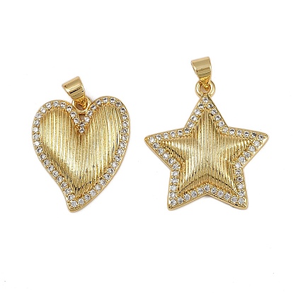 Латунные микро проложить кубического циркония подвески, долговечный, без кадмия и без свинца, стойки покрытие, реальный 18 k позолоченный