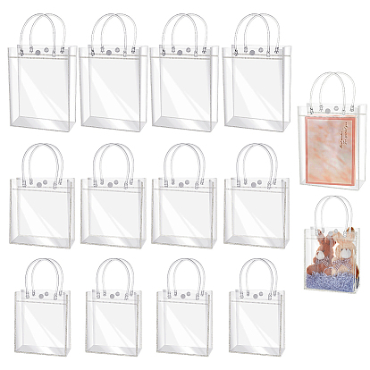 120шт. 3 стили подарочных сумок из ПВХ, сумки с ручками, прямоугольник с застежками-кнопками