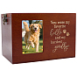 Urna funeraria de madera para mascotas con marco para fotos, Rectángulo