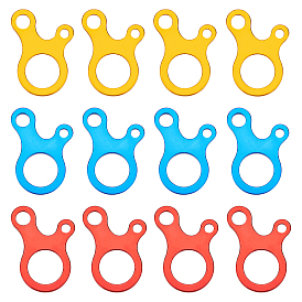 SUPERFINDINGS 18Pcs 3 Colors Aluminum Alloy Cord Lock, for tent adjustment buckle anti-slip tightening hanging