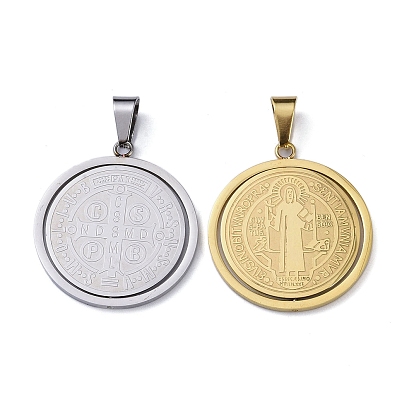 304 подвески из нержавеющей стали, плоские круглые с cssml ndsmd крест бога отца религиозного христианству