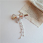Charming Butterfly Hair Clip with Pearl and Diamond for Girls - Vintage Forest Style Edge Clamp