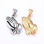 304 Stainless Steel Pendants, Pray