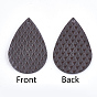 PU Leather Big Pendants, Drop