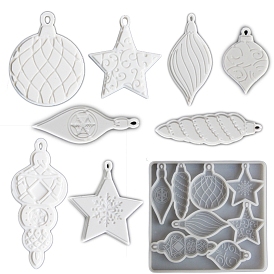 Pendants DIY Food Grade Silicone Mold, Resin Casting Molds, for UV Resin, Epoxy Resin Craft Making, White