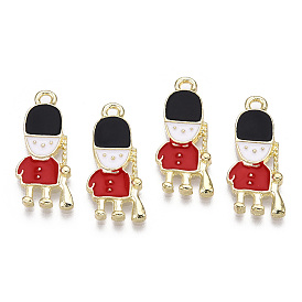 Подвески из эмали и сплава, солдат, золотой свет