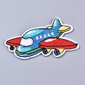 Airplane Appliques, Computerized Embroidery Cloth Iron on/Sew on Patches, Costume Accessories