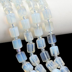 Opalite бисер пряди, граненые, шестиугольник