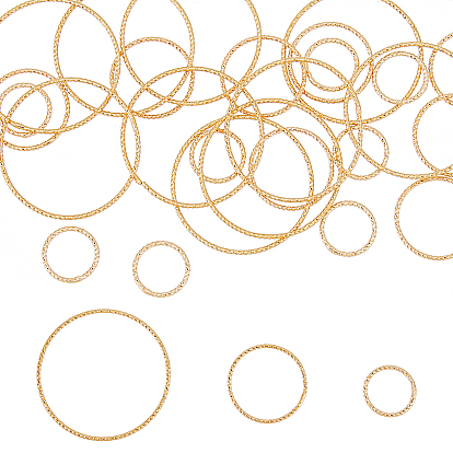 30шт 3 латунные соединительные кольца, пайки, без никеля , , круглые кольца