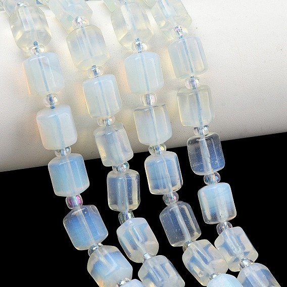 Opalite бисер пряди, граненые, шестиугольник